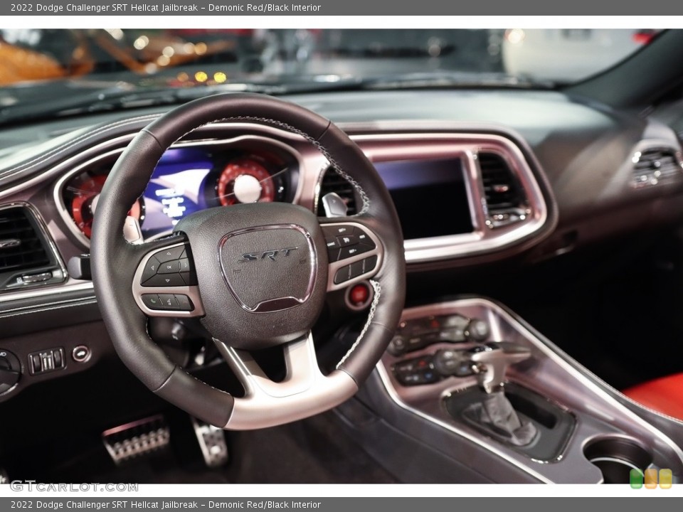 Demonic Red/Black Interior Steering Wheel for the 2022 Dodge Challenger SRT Hellcat Jailbreak #144808270