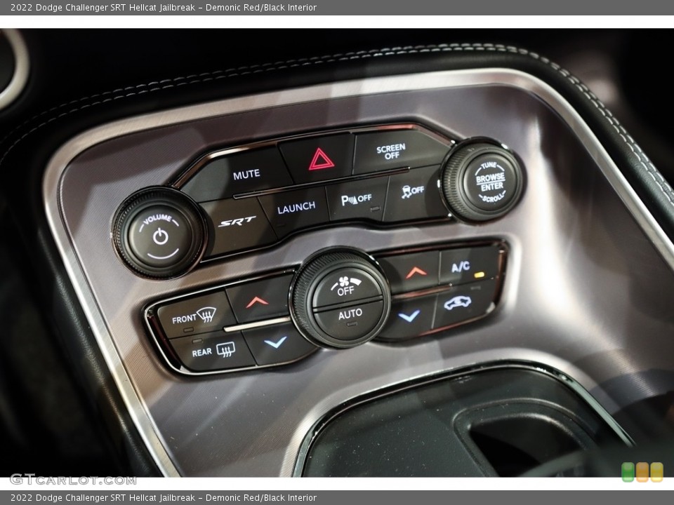 Demonic Red/Black Interior Controls for the 2022 Dodge Challenger SRT Hellcat Jailbreak #144808453