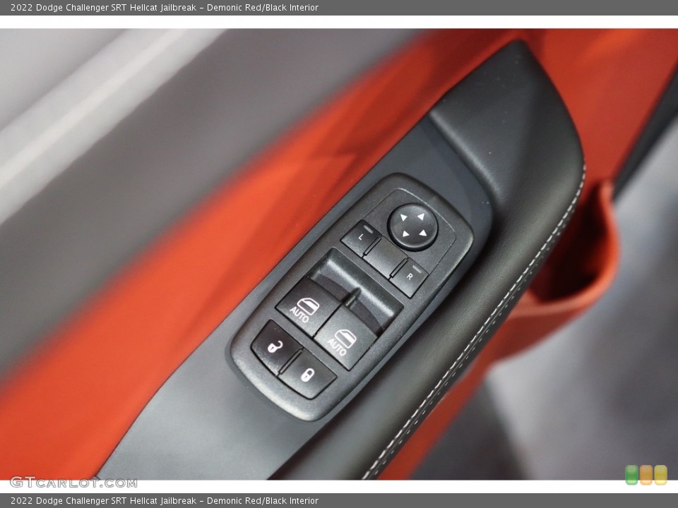 Demonic Red/Black Interior Controls for the 2022 Dodge Challenger SRT Hellcat Jailbreak #144808474