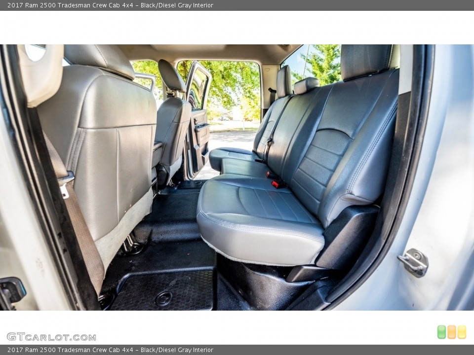 Black/Diesel Gray Interior Rear Seat for the 2017 Ram 2500 Tradesman Crew Cab 4x4 #144808570