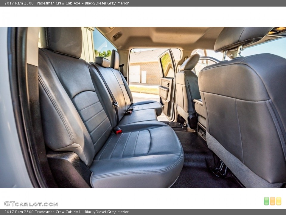 Black/Diesel Gray Interior Rear Seat for the 2017 Ram 2500 Tradesman Crew Cab 4x4 #144808612