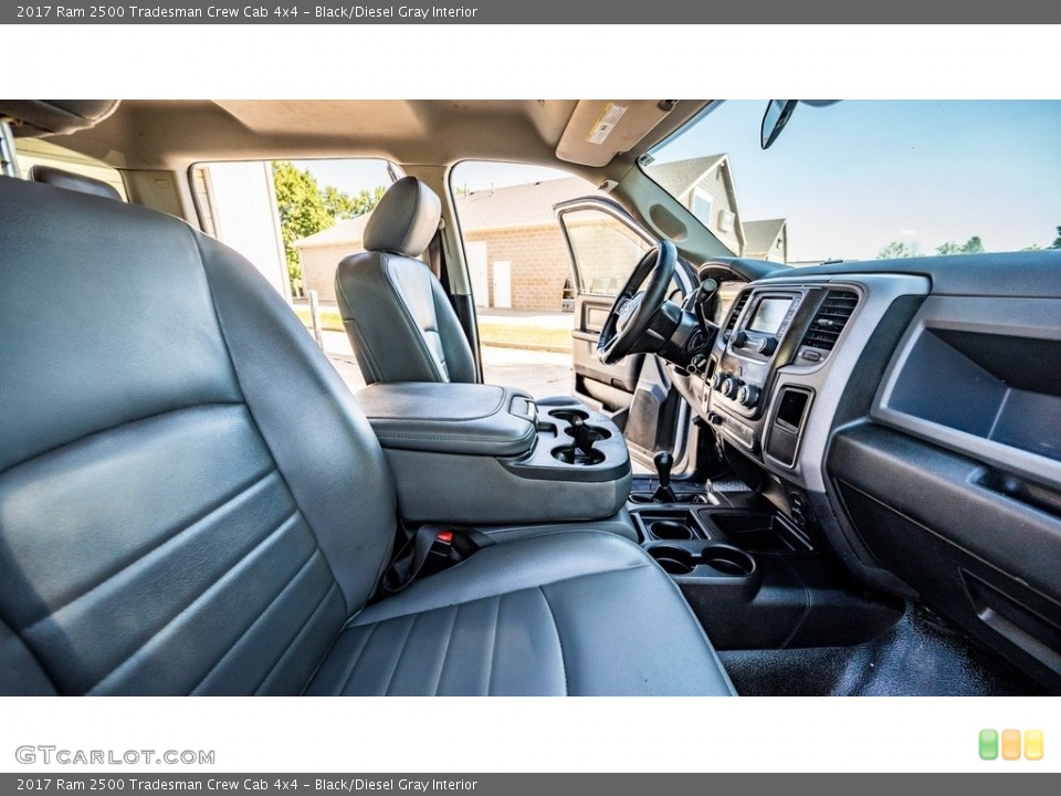 Black/Diesel Gray Interior Front Seat for the 2017 Ram 2500 Tradesman Crew Cab 4x4 #144808666