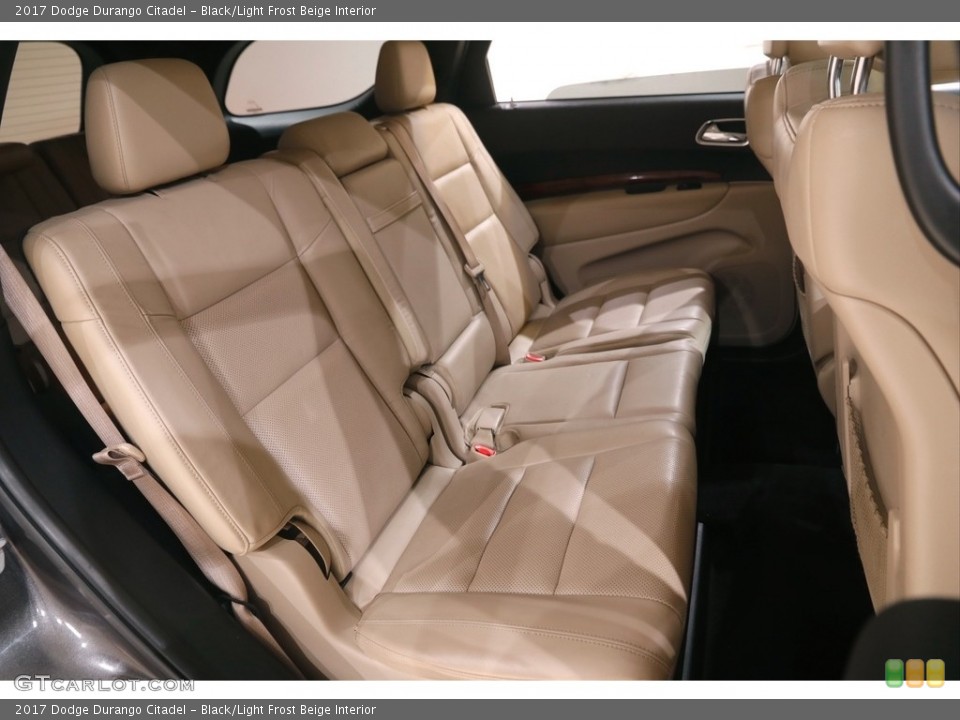 Black/Light Frost Beige Interior Rear Seat for the 2017 Dodge Durango Citadel #144809674