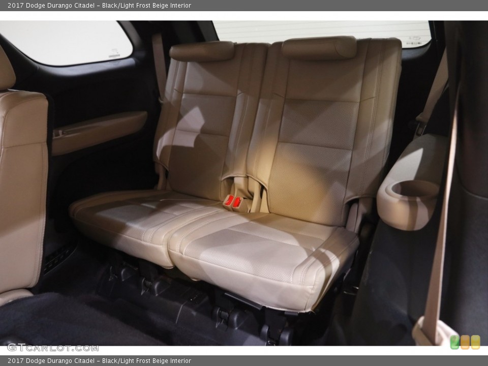 Black/Light Frost Beige Interior Rear Seat for the 2017 Dodge Durango Citadel #144809698