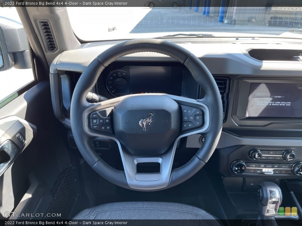 Dark Space Gray Interior Steering Wheel for the 2022 Ford Bronco Big Bend 4x4 4-Door #144810466