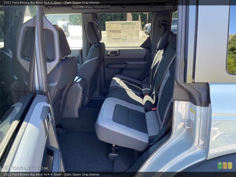 Dark Space Gray Interior Rear Seat for the 2022 Ford Bronco Big Bend 4x4 4-Door #144810544