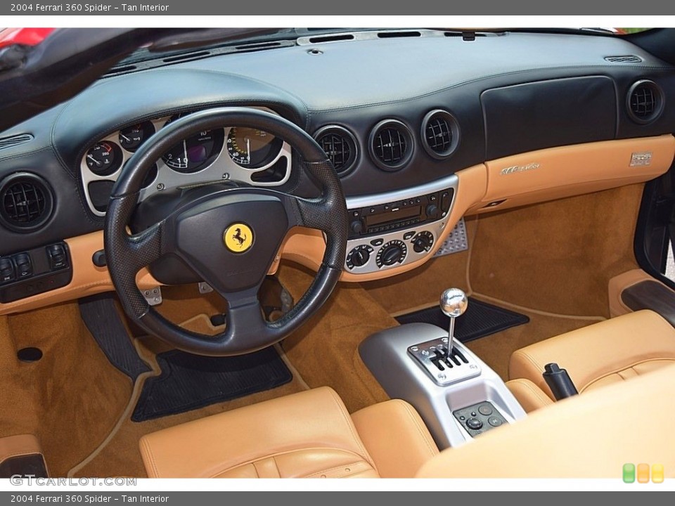 Tan Interior Dashboard for the 2004 Ferrari 360 Spider #144814256