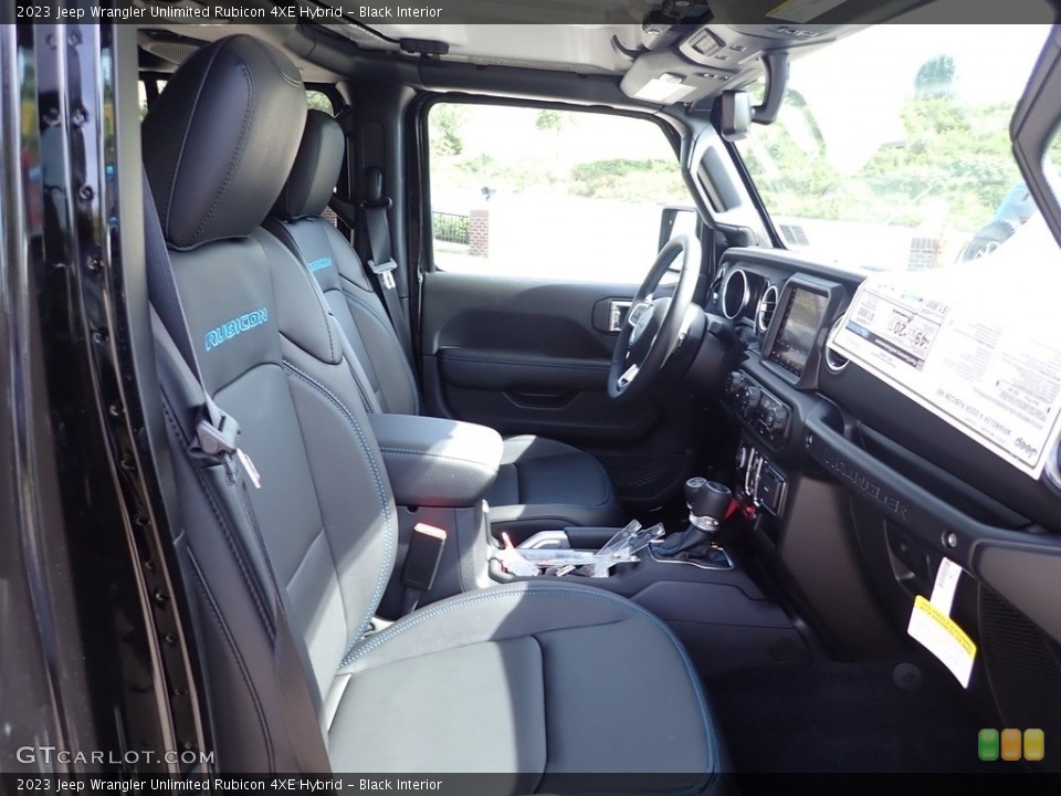 Black Interior Front Seat for the 2023 Jeep Wrangler Unlimited Rubicon 4XE Hybrid #144814772