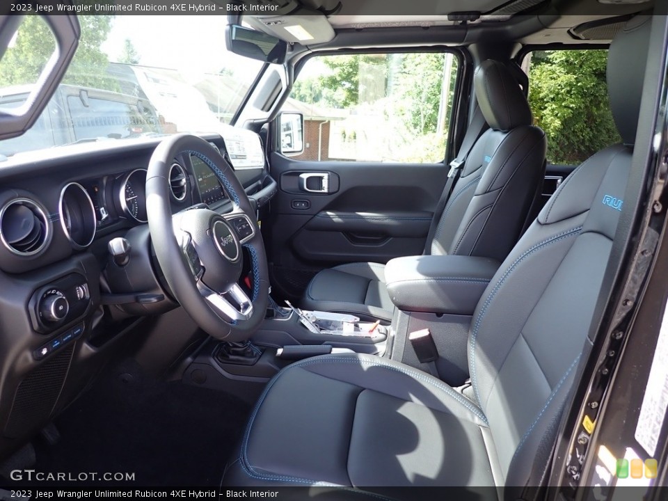 Black Interior Photo for the 2023 Jeep Wrangler Unlimited Rubicon 4XE Hybrid #144814865