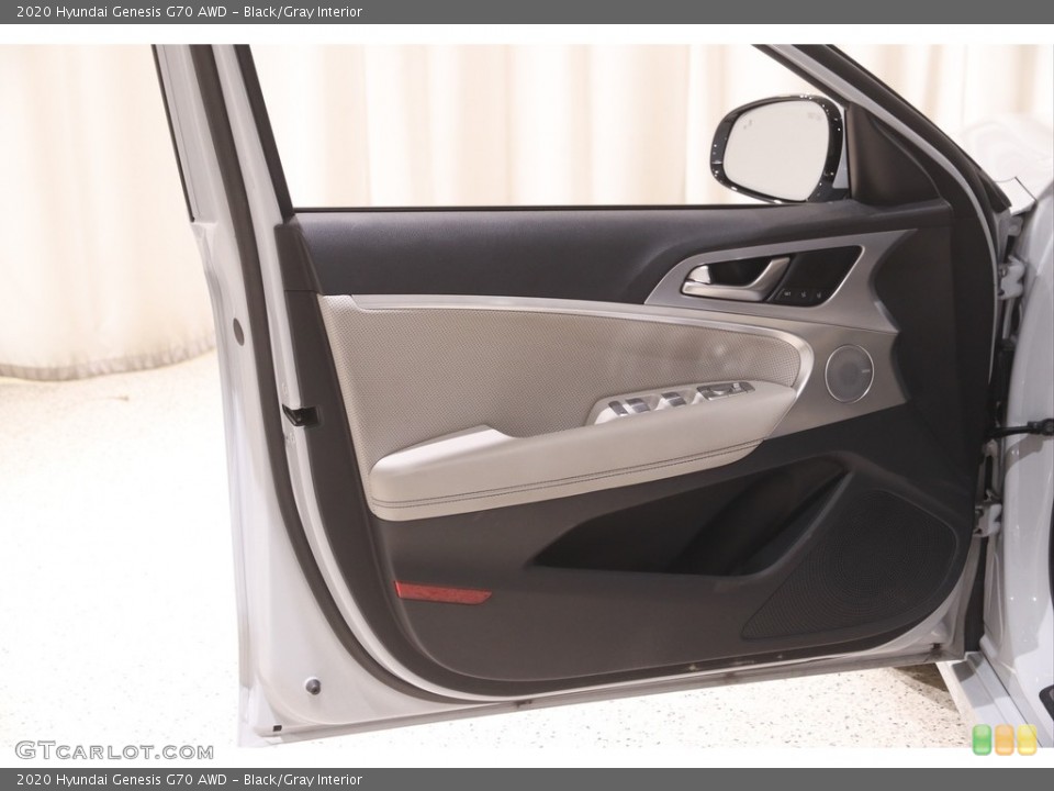 Black/Gray Interior Door Panel for the 2020 Hyundai Genesis G70 AWD #144815018