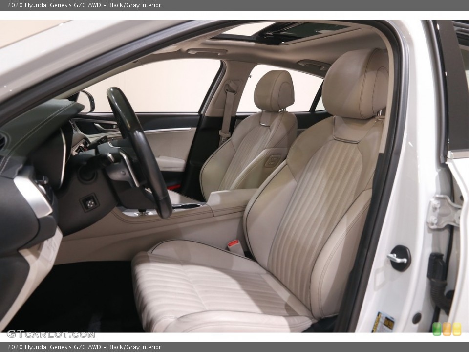 Black/Gray Interior Photo for the 2020 Hyundai Genesis G70 AWD #144815045