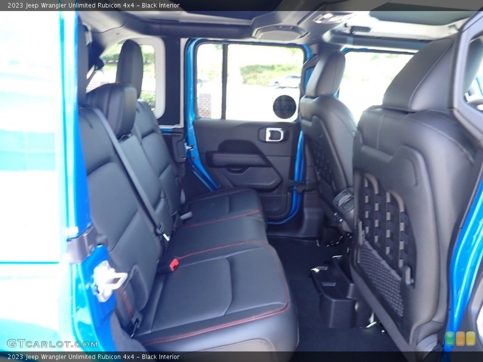 Black Interior Rear Seat for the 2023 Jeep Wrangler Unlimited Rubicon 4x4 #144815225