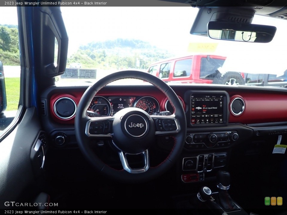 Black Interior Dashboard for the 2023 Jeep Wrangler Unlimited Rubicon 4x4 #144815267