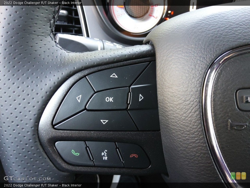 Black Interior Steering Wheel for the 2022 Dodge Challenger R/T Shaker #144816752