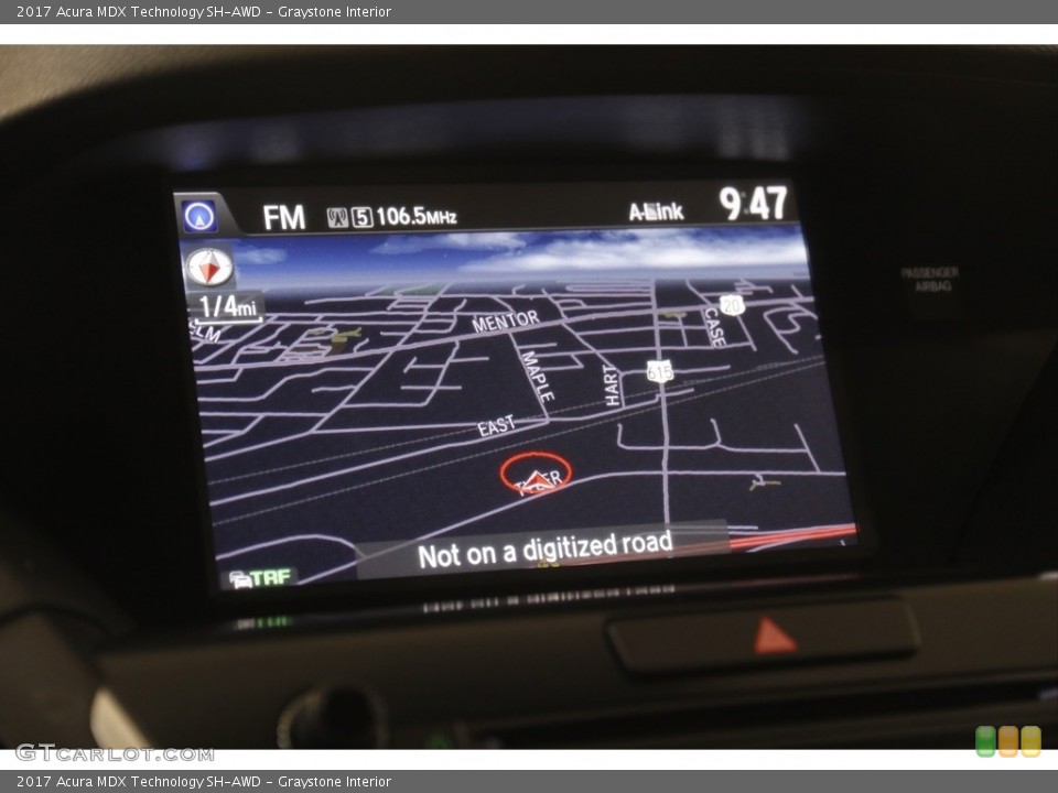 Graystone Interior Navigation for the 2017 Acura MDX Technology SH-AWD #144818651