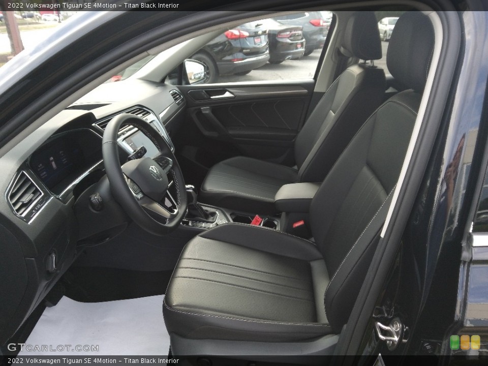 Titan Black Interior Front Seat for the 2022 Volkswagen Tiguan SE 4Motion #144819533