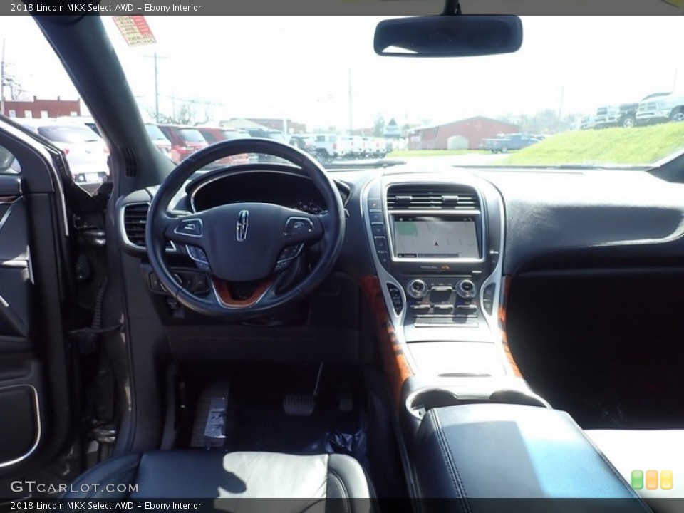 Ebony Interior Dashboard for the 2018 Lincoln MKX Select AWD #144819728