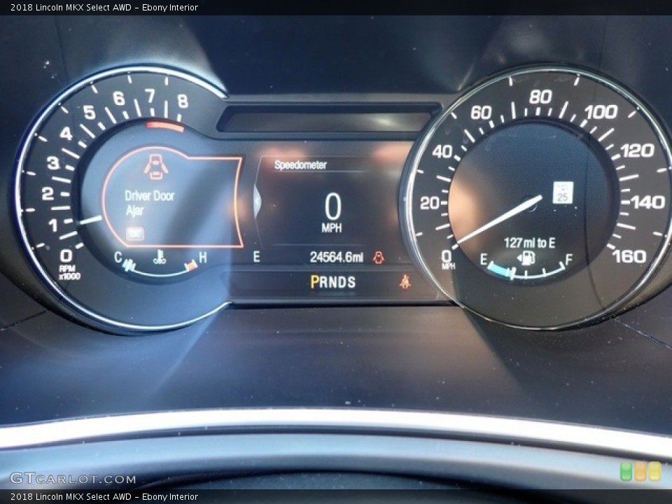 Ebony Interior Gauges for the 2018 Lincoln MKX Select AWD #144819833