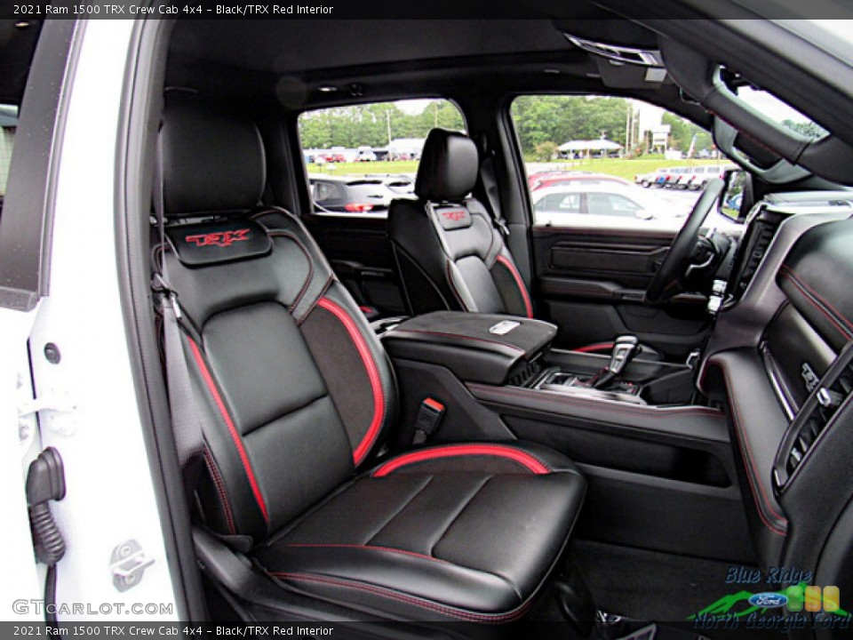 Black/TRX Red 2021 Ram 1500 Interiors