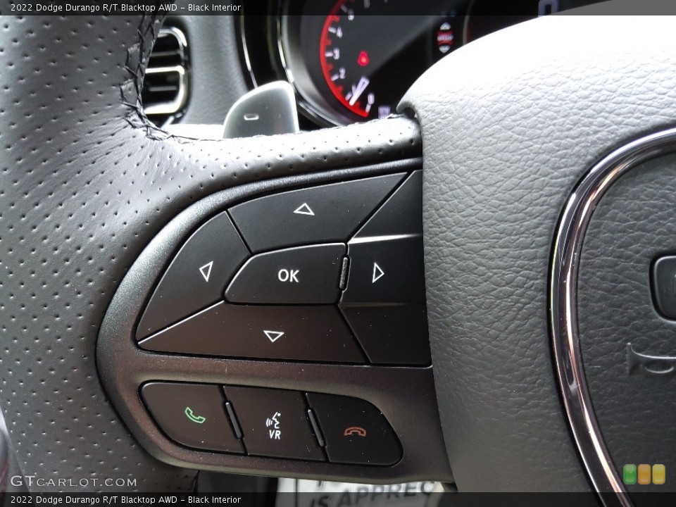 Black Interior Steering Wheel for the 2022 Dodge Durango R/T Blacktop AWD #144822865