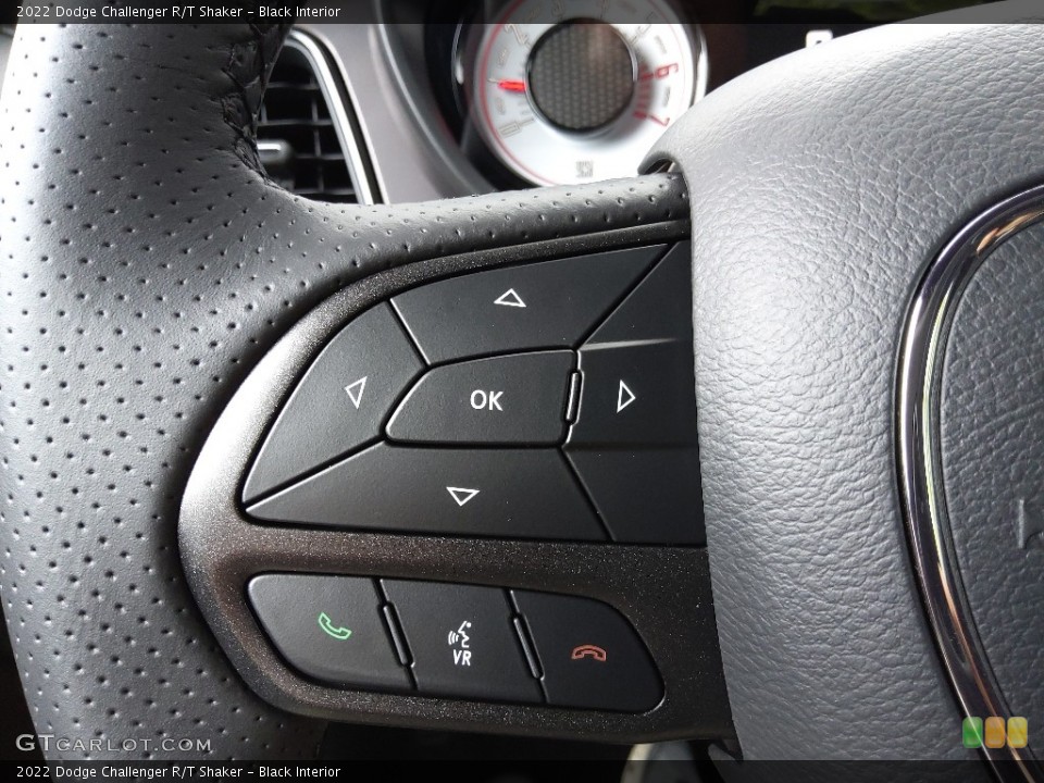 Black Interior Steering Wheel for the 2022 Dodge Challenger R/T Shaker #144823450