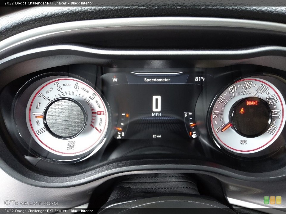 Black Interior Gauges for the 2022 Dodge Challenger R/T Shaker #144823456