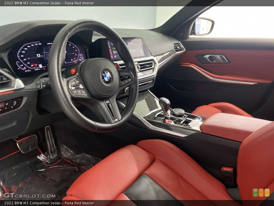 Fiona Red Interior Photo for the 2022 BMW M3 Competition Sedan #144824957