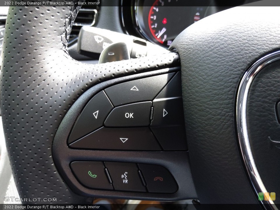 Black Interior Steering Wheel for the 2022 Dodge Durango R/T Blacktop AWD #144825044