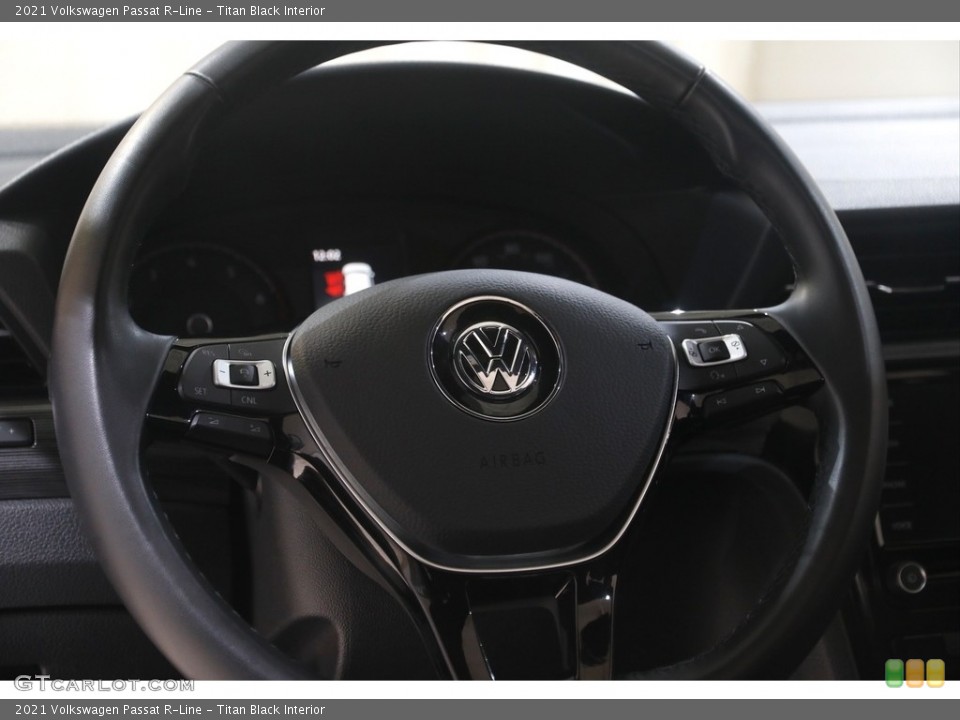 Titan Black Interior Steering Wheel for the 2021 Volkswagen Passat R-Line #144825626