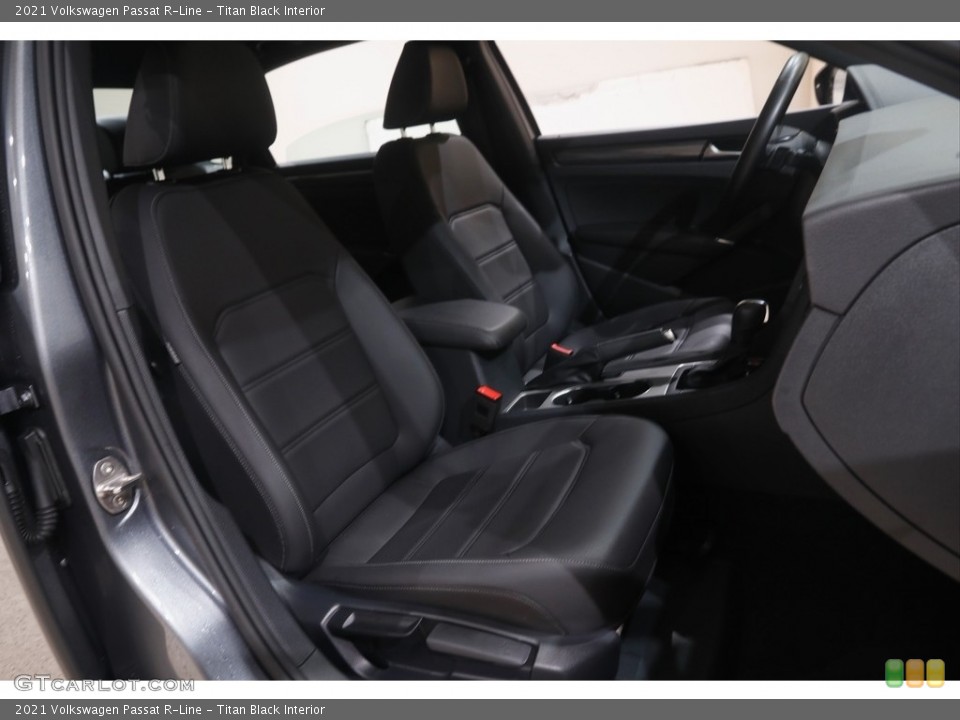 Titan Black Interior Front Seat for the 2021 Volkswagen Passat R-Line #144825815