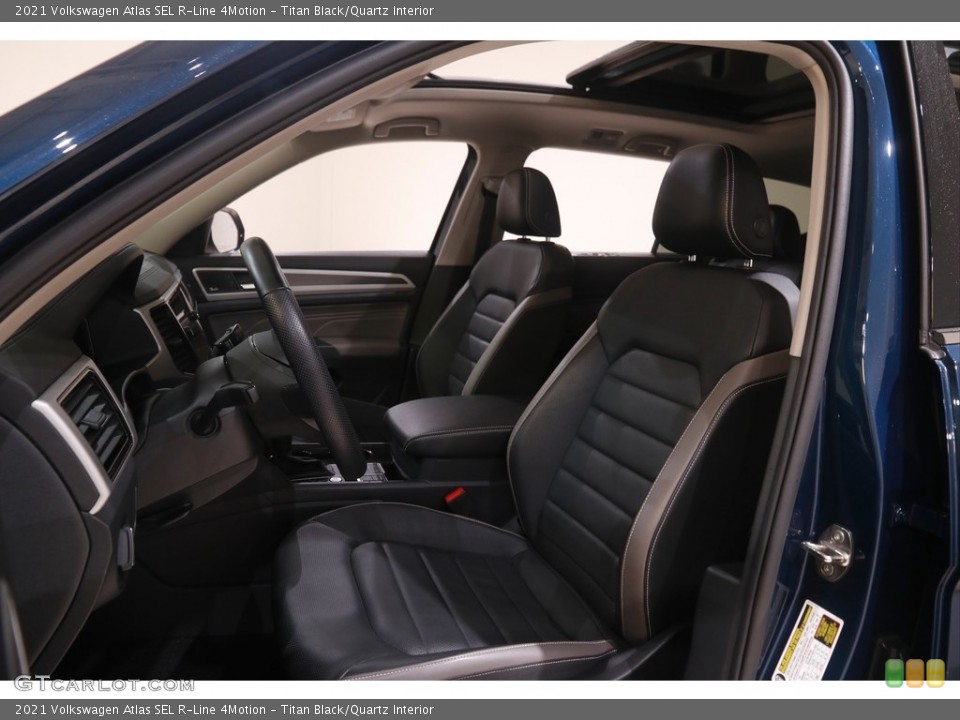Titan Black/Quartz Interior Front Seat for the 2021 Volkswagen Atlas SEL R-Line 4Motion #144826436