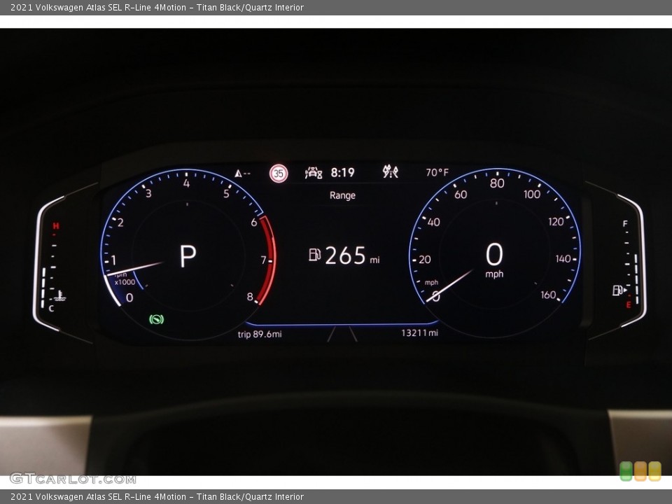 Titan Black/Quartz Interior Gauges for the 2021 Volkswagen Atlas SEL R-Line 4Motion #144826496
