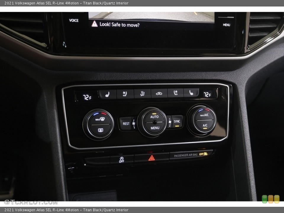 Titan Black/Quartz Interior Controls for the 2021 Volkswagen Atlas SEL R-Line 4Motion #144826628