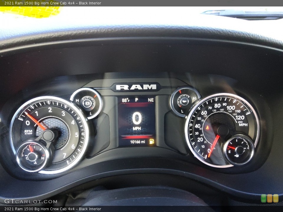 Black Interior Gauges for the 2021 Ram 1500 Big Horn Crew Cab 4x4 #144828197