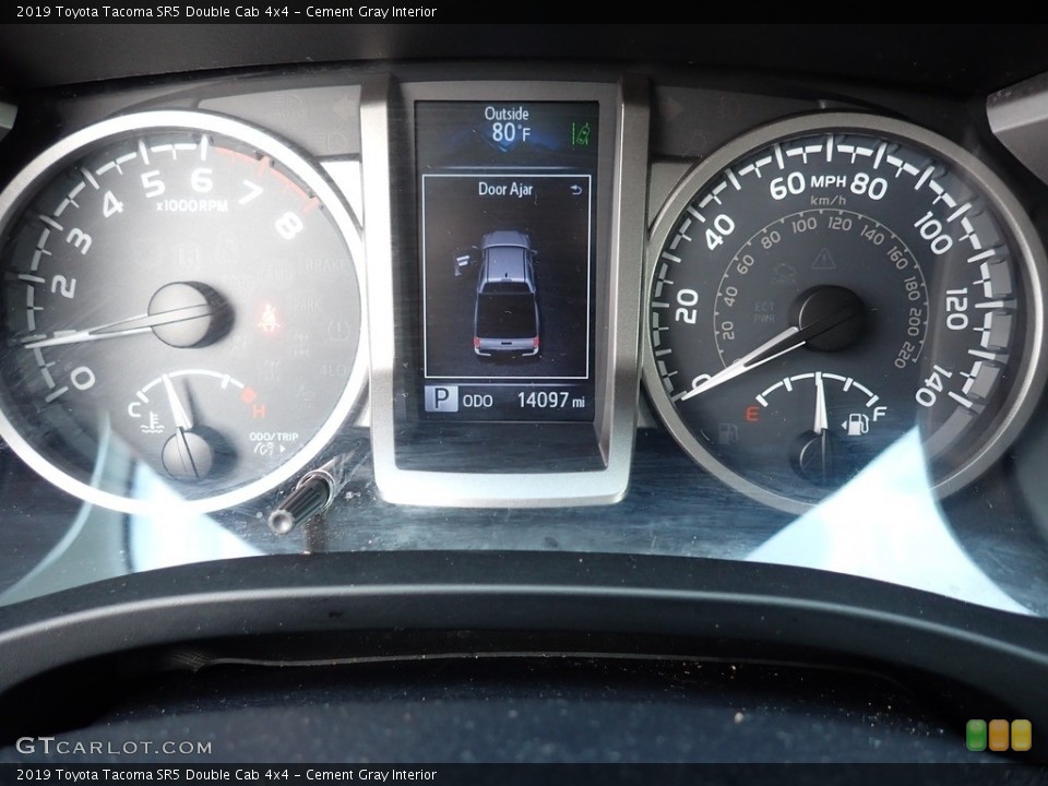 Cement Gray Interior Gauges for the 2019 Toyota Tacoma SR5 Double Cab 4x4 #144829913