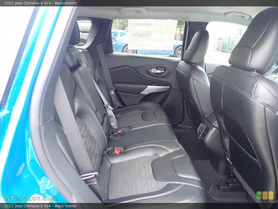 Black Interior Rear Seat for the 2022 Jeep Cherokee X 4x4 #144833786