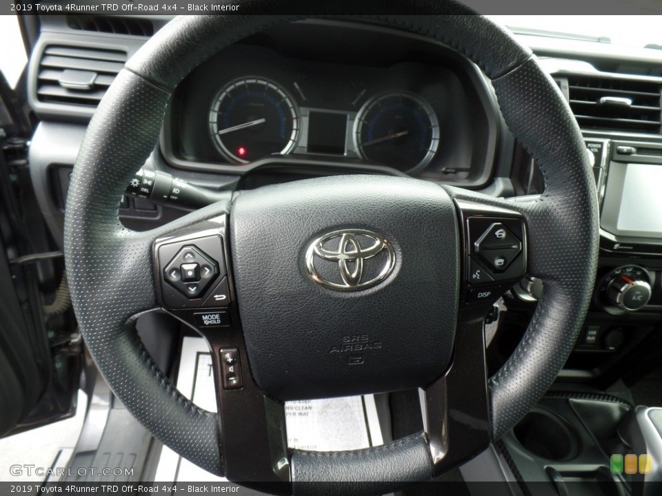Black Interior Steering Wheel for the 2019 Toyota 4Runner TRD Off-Road 4x4 #144834626