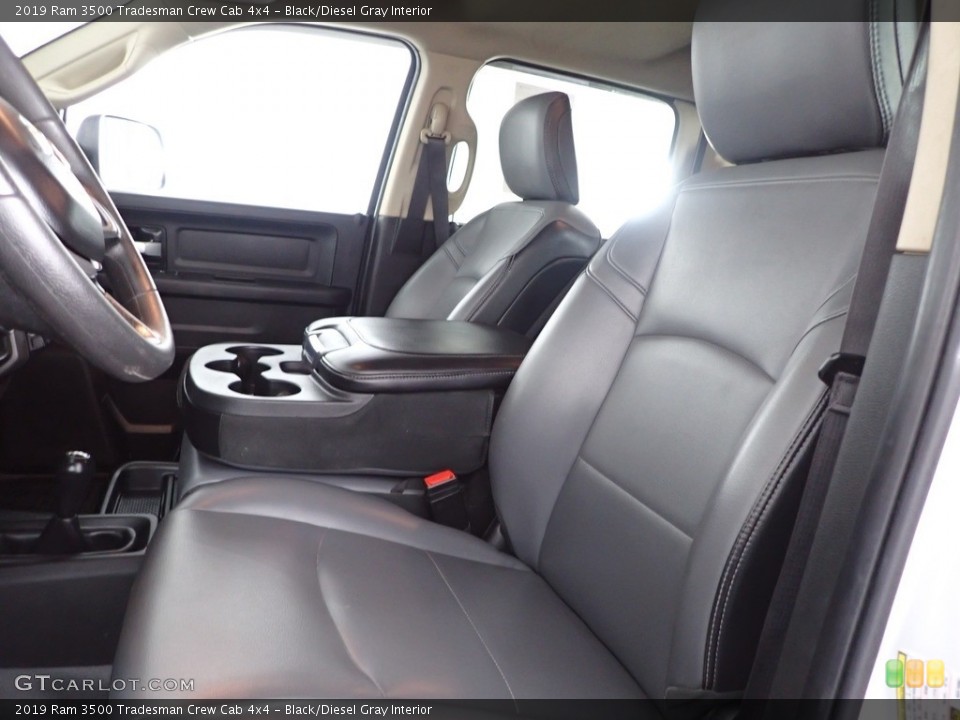 Black/Diesel Gray Interior Front Seat for the 2019 Ram 3500 Tradesman Crew Cab 4x4 #144835730
