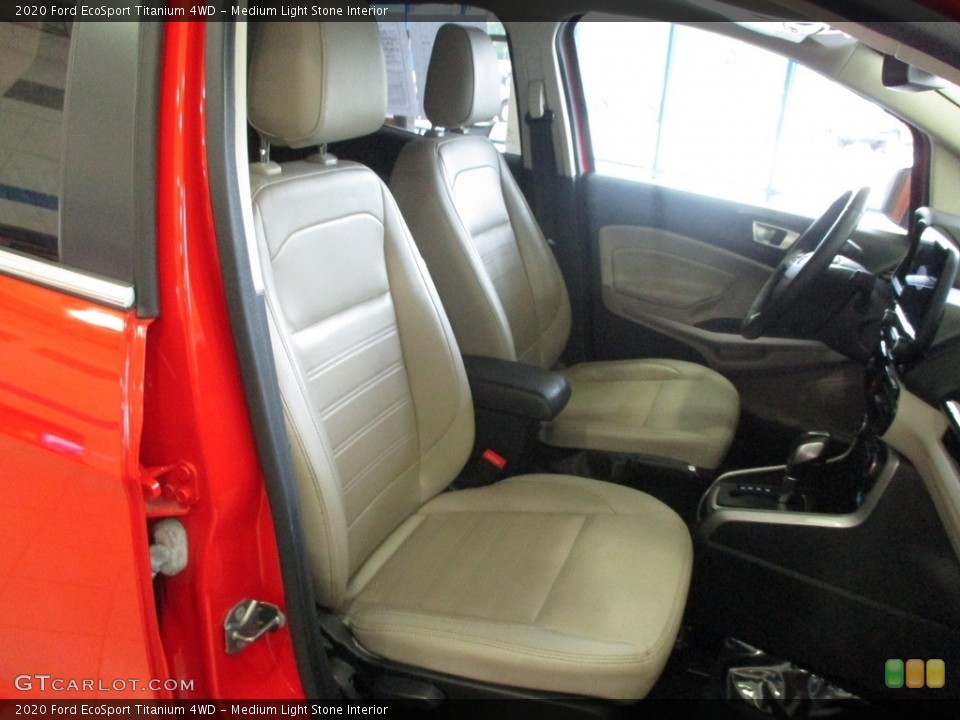 Medium Light Stone Interior Front Seat for the 2020 Ford EcoSport Titanium 4WD #144835742