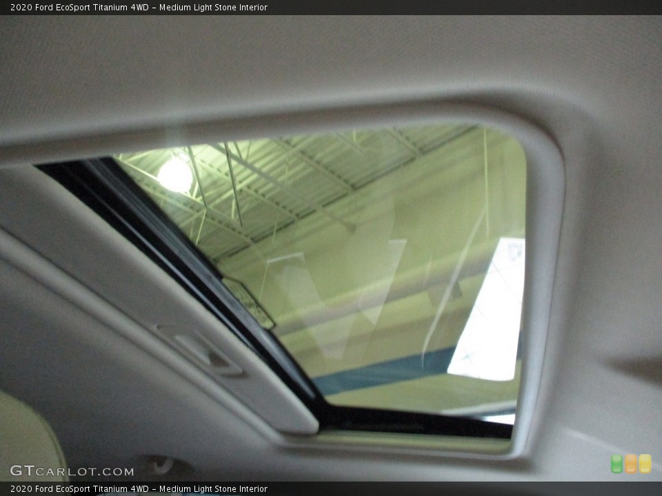 Medium Light Stone Interior Sunroof for the 2020 Ford EcoSport Titanium 4WD #144835754