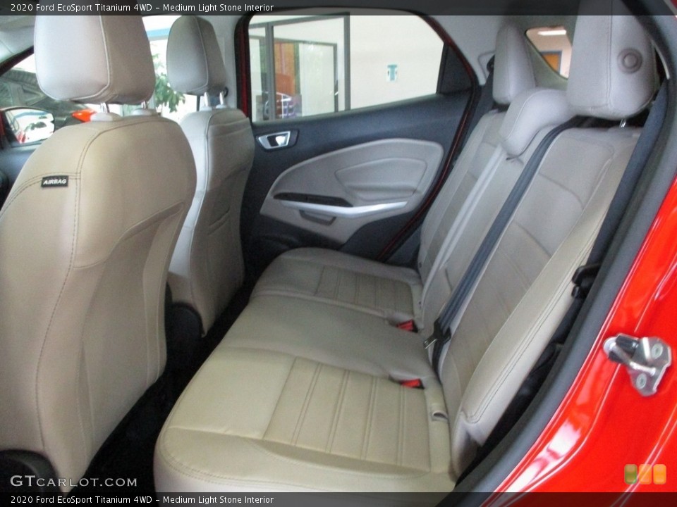 Medium Light Stone Interior Rear Seat for the 2020 Ford EcoSport Titanium 4WD #144835799