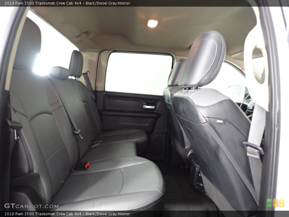 Black/Diesel Gray Interior Rear Seat for the 2019 Ram 3500 Tradesman Crew Cab 4x4 #144835815