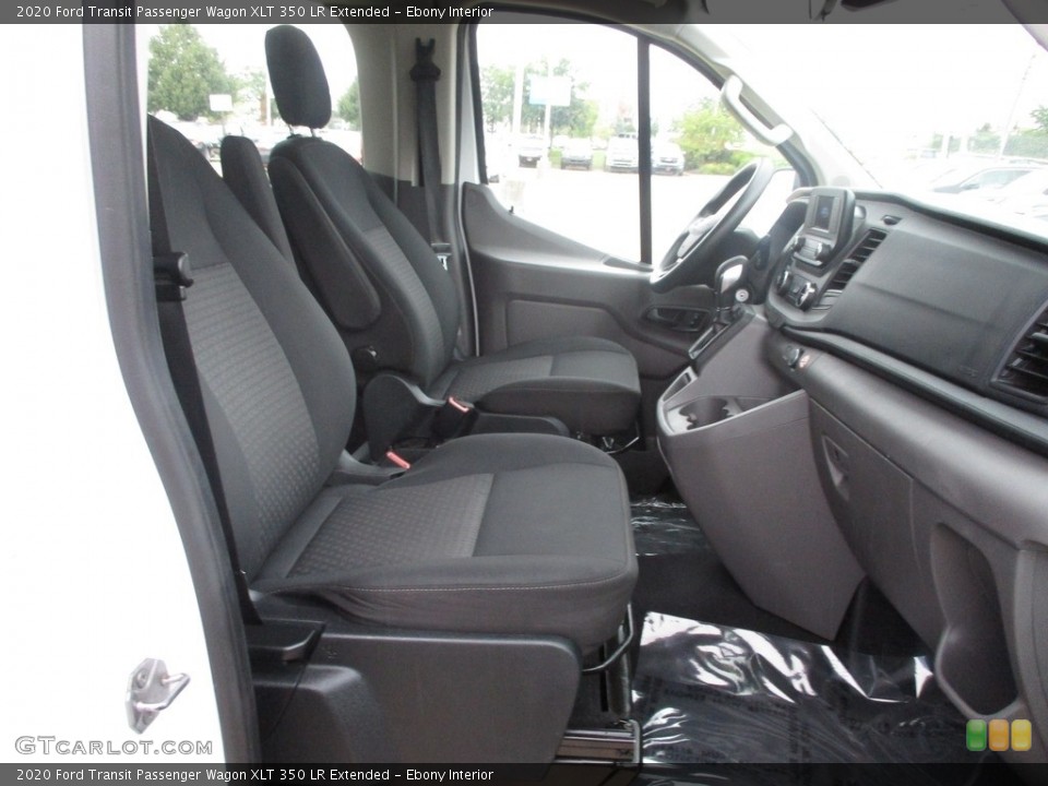 Ebony Interior Front Seat for the 2020 Ford Transit Passenger Wagon XLT 350 LR Extended #144836024