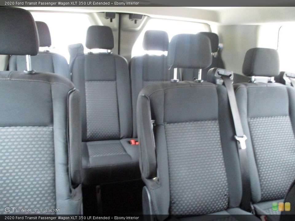 Ebony Interior Rear Seat for the 2020 Ford Transit Passenger Wagon XLT 350 LR Extended #144836042