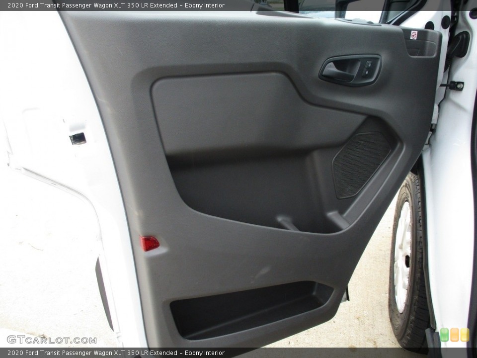 Ebony Interior Door Panel for the 2020 Ford Transit Passenger Wagon XLT 350 LR Extended #144836048