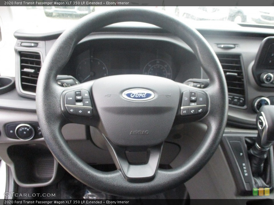 Ebony Interior Steering Wheel for the 2020 Ford Transit Passenger Wagon XLT 350 LR Extended #144836060