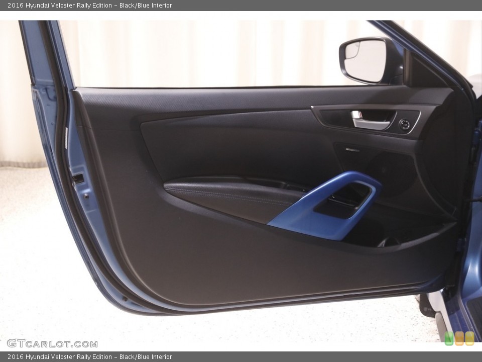 Black/Blue Interior Door Panel for the 2016 Hyundai Veloster Rally Edition #144836783