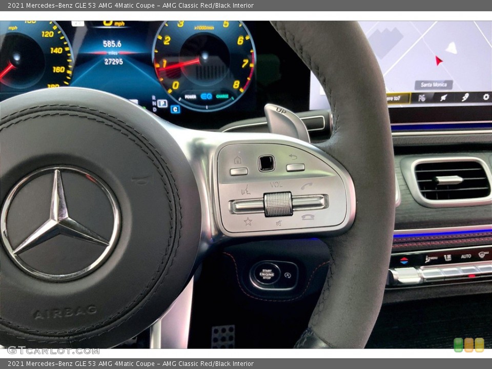 AMG Classic Red/Black Interior Steering Wheel for the 2021 Mercedes-Benz GLE 53 AMG 4Matic Coupe #144837974