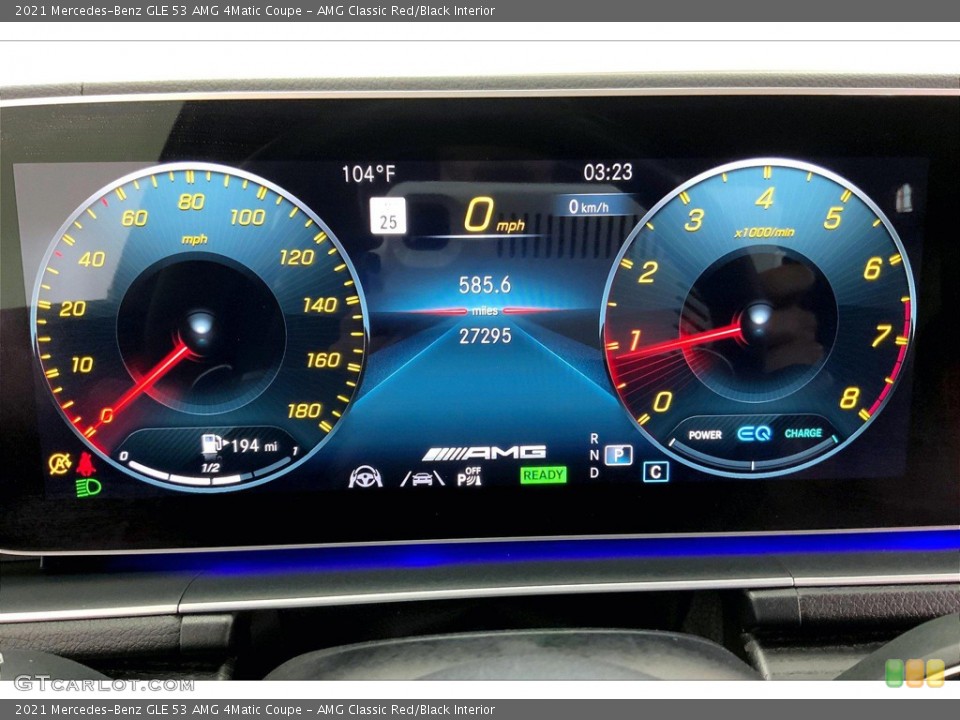 AMG Classic Red/Black Interior Gauges for the 2021 Mercedes-Benz GLE 53 AMG 4Matic Coupe #144838009