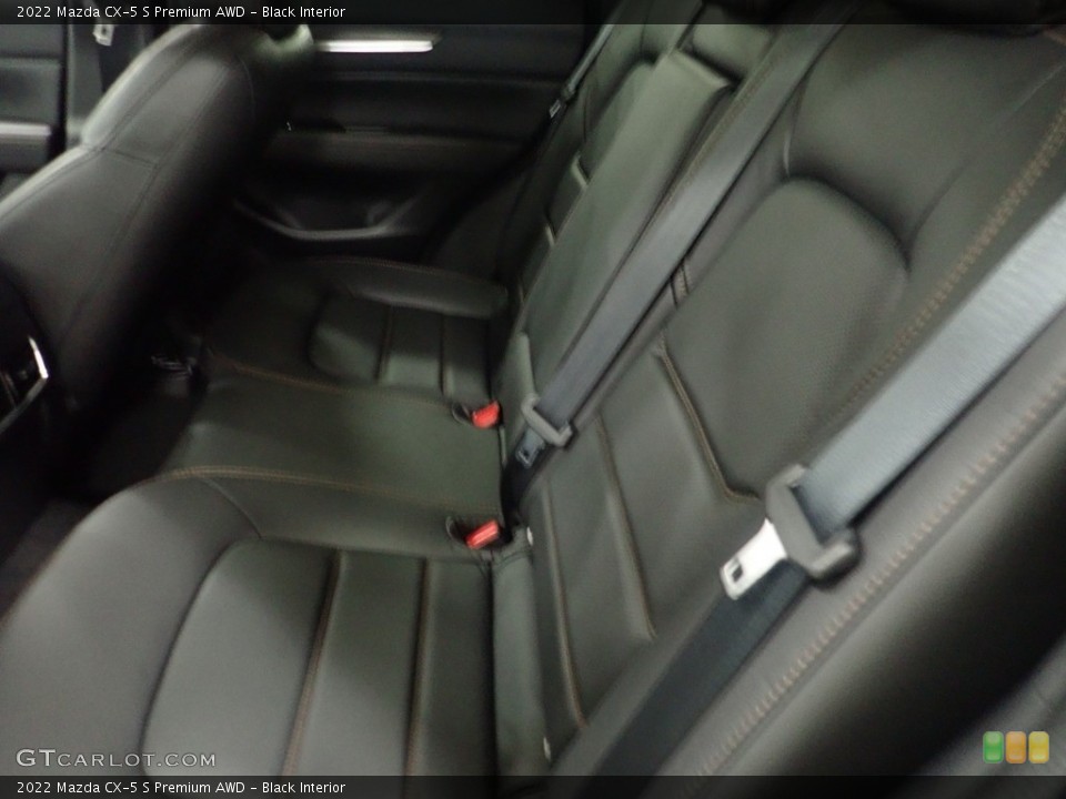 Black Interior Rear Seat for the 2022 Mazda CX-5 S Premium AWD #144838370